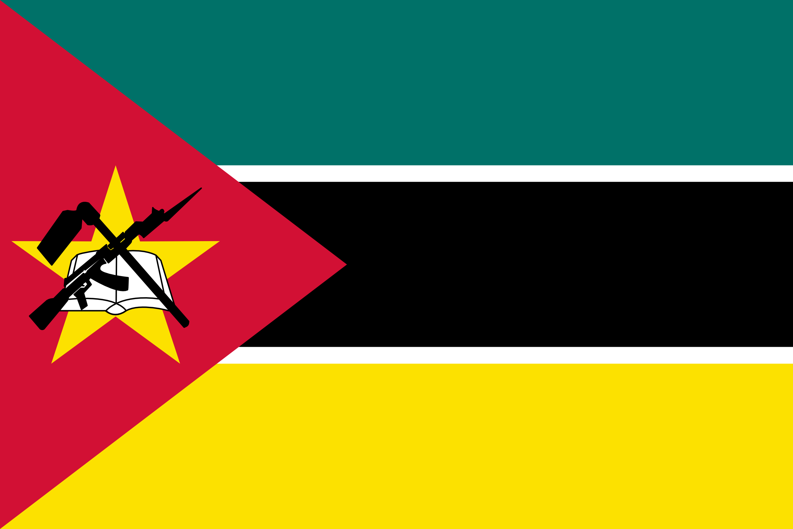 Mozambique's flag